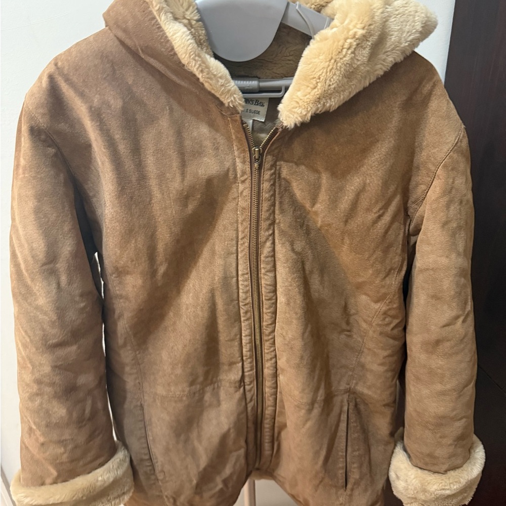 St. John's Bay Tan Faux Shearling Jacket